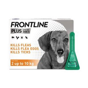 Frontline Plus Dog Tick & Flea (0-10kg) Small (3 x Pipettes) | Size: 3 x Pipettes